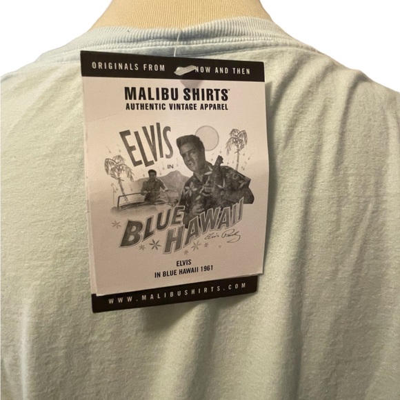 Elvis Presley Elvis in Blue Hawaii Malibu Shirts Light Blue Large NWT - Picture 8 of 13